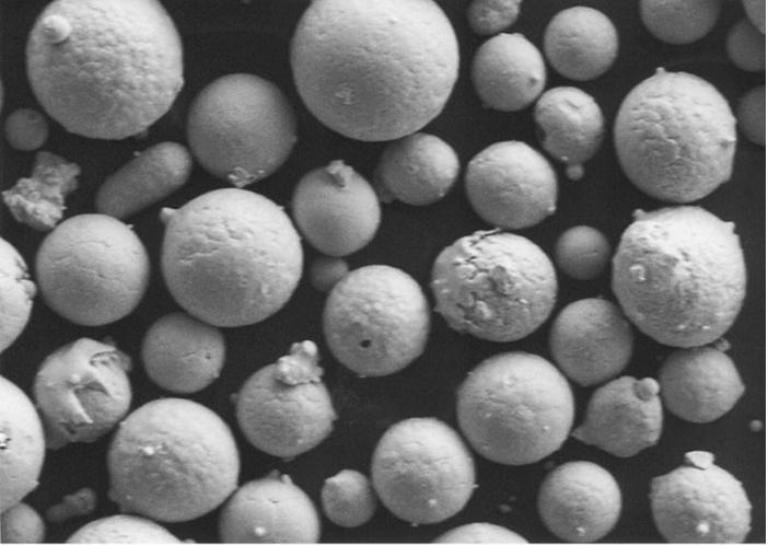 Powder particles, original image